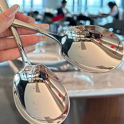 Kitchen Gadgets Popular - Łyżka ze stali nierdzewnej, złota, z