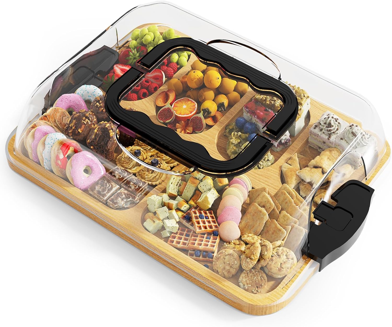 Bamboo Cutting Board - Deska do serów i przekąsek 2w1