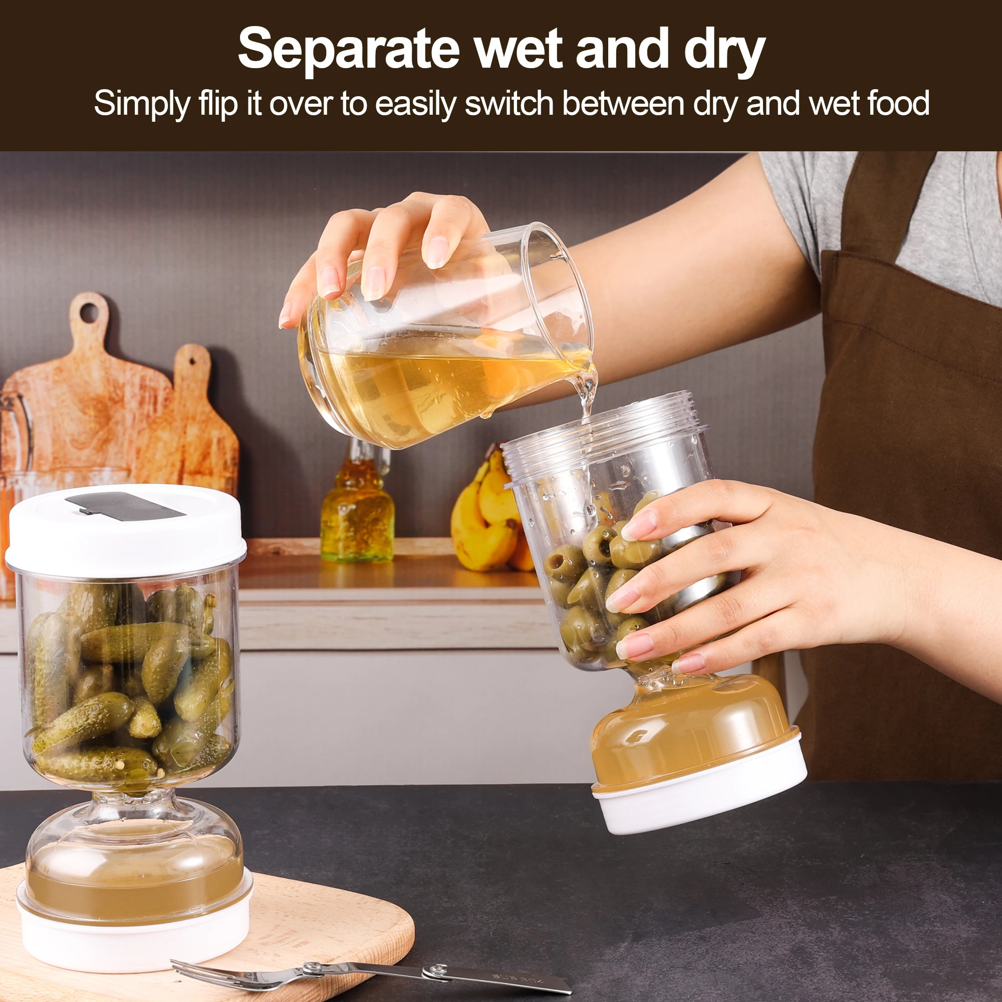 Słoik na ogórzki z widelcem Do – Korean Kitchen Gadgets recenzja i cena