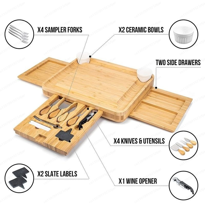Zestaw bambusowa deska do serw – Bamboo Cutting Board recenzja i cena
