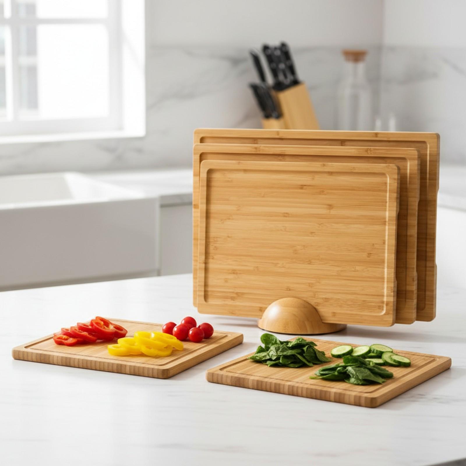 3-częściowy zestaw desek do kr – Bamboo Cutting Board recenzja i cena